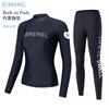 Womens Long Sleeve UPF 50 Rash Guard Swimsuit With Chest Pad Snorkeling Surfing Jellyfish Protection