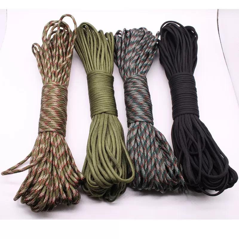 Economic 31 Meters DIY Paracord For Jewelry Keychain Making 5mm Flat Rope 4 Colors Available Outdoor Climbing Rescue Thread