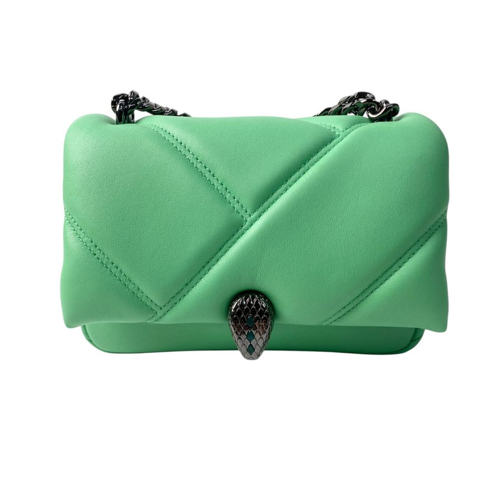 Used BVLGARIShoulder Bag green leather Women