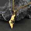 Stainless Steel Israel-Palestine Map Pendant Necklace - Fashionable and Unique Design