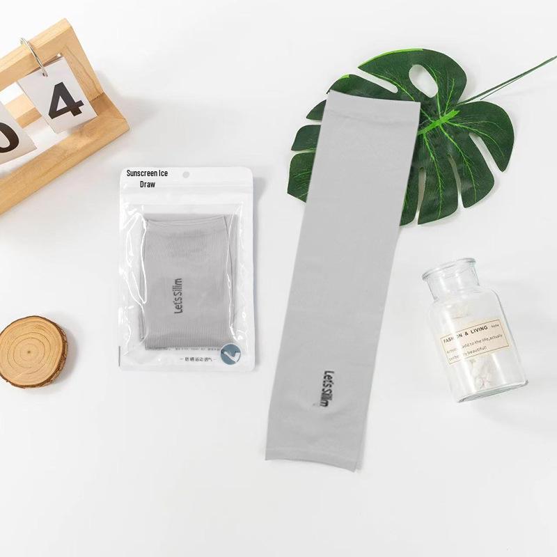 Armstulpen aus Eisseide für Sommerradfahren: Sonnenschutz & Kühlung, Einfarbig