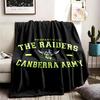 Canberra Raiders Temalı Kişiselleştirilmiş Dış Mekan Flanel Battaniyeler Yumuşak Ve Tüm Mevsimlere Uygun Kanepeler Yataklar Ve Kamp İçin Mükemmel