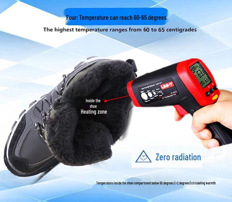 Smart Electric Heated Shoes - Rechargeable, Warm, Insulated Fleece-Lined Footwear for Men and Women, Perfect for Outdoor Use