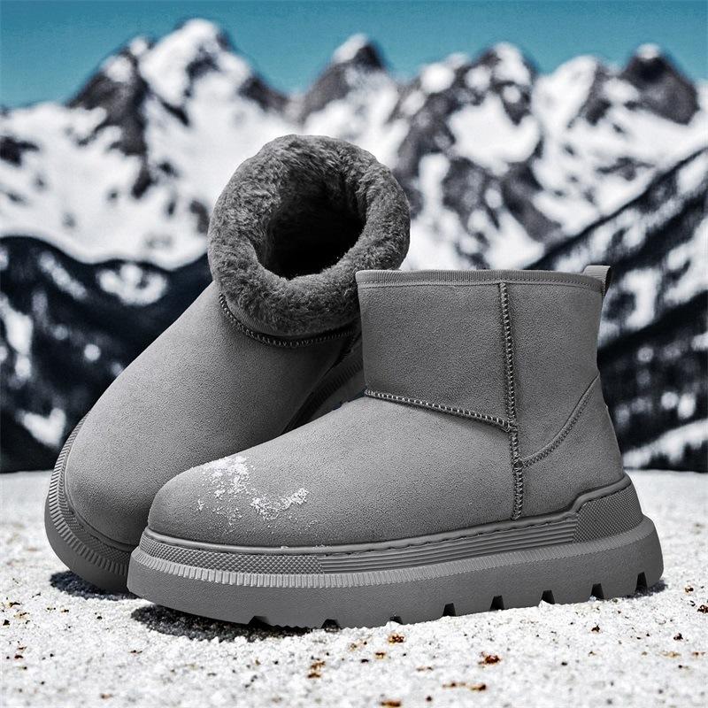 Snow boots winter new thick-soled advanced velvet warm and cold-proof thickened cotton shoes
