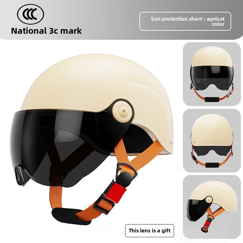 Electric Car Helmet Men and Women Cute Half Helmet