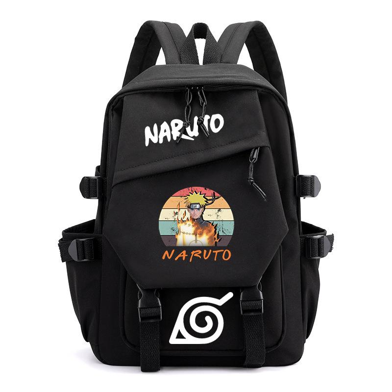 Animation peripheral junior high school backpack cross-border new large-capacity backpack computer bag