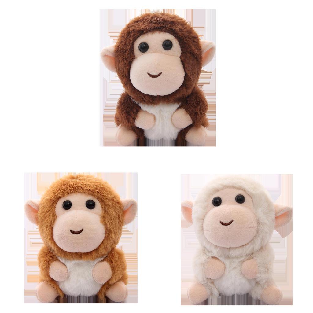 Plush Monkey Stuffed Animal Toy With Soft Short Plush For Kids And Gifting