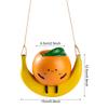 Hanging Succulent Planter Pot Cute Fun Mushroom Swing Face Planter Pot Resin Cartoon Mushroom Vase for Indoor Outdoor Plant