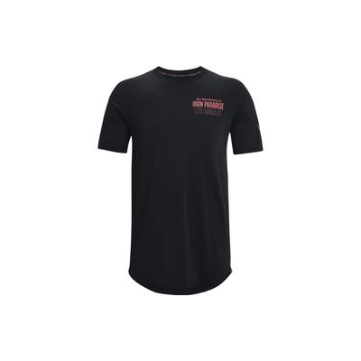 Letter Print Crew Neck Sports Retro T-Shirt Men Tops Black 1374845-001