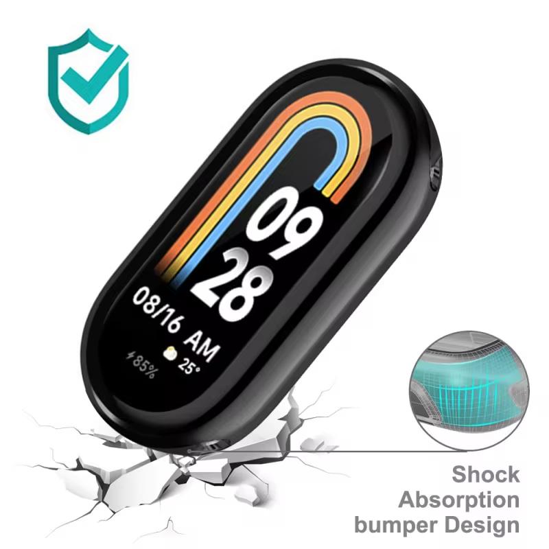 Cover Case for Xiaomi mi band 8 9 NFC miband 9 accessories All-Around Protective Bumper Screen Protector mi band 8 9 Smart Watch