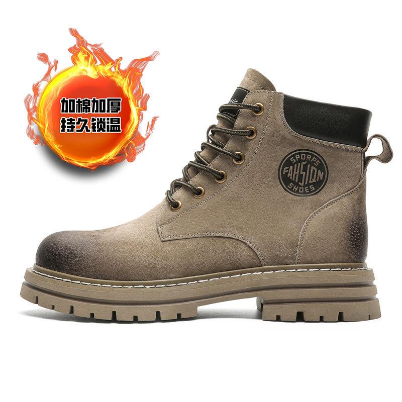 2360 Dick Martin Boots Women's British Retro Pigskin Boots Autumn and Winter Outdoor Tooling Medium Boots Women