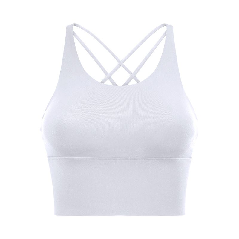 Lu Same Sports Bra for Women 2025 New Outdoor Removable Bubble Wrap Running Fitness Beauty Back Yoga Vest