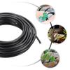 Filo di alluminio nero da 1,0 mm, 1,5 mm, 2,0 mm, 3 mm, 4 mm, 5 mm in sei misure per la modellatura di vasi da giardino e piante, lunghezza 5 metri