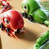 Two Player Battle Snake Toy RC Magnetic Game Toy, Electric Remote Control Eating Itself Parent-Child Interactive Competitive Race Car for Boys