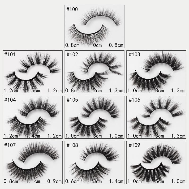 3D Imitation Mink False Eyelashes - Natural, Thick, and Three-Dimensional Style