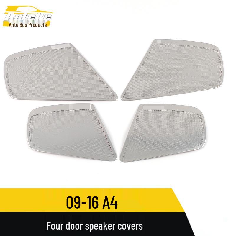 A4 (09-16) Door Speaker Cover Stainless Steel Panel Modification Accessories
