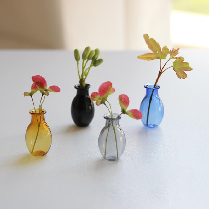 Mini Szklany Wazon Magnes na Lodówkę Kreatywny Wazon 3D Ornament Mikro Krajobrazu Magnesy na Lodówkę Miejsce Dekoracja Kwiatowych Kompozycji