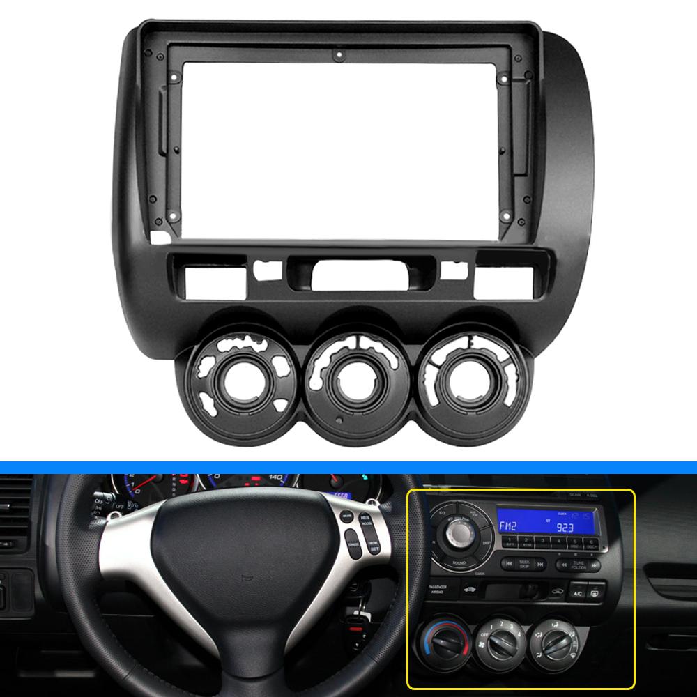 9 inch Car Frame Fascia Adapter For Honda City Fit Jazz 2002-2007 Android Radio Dash Fitting Panel Kit LHD and RHD Accessories