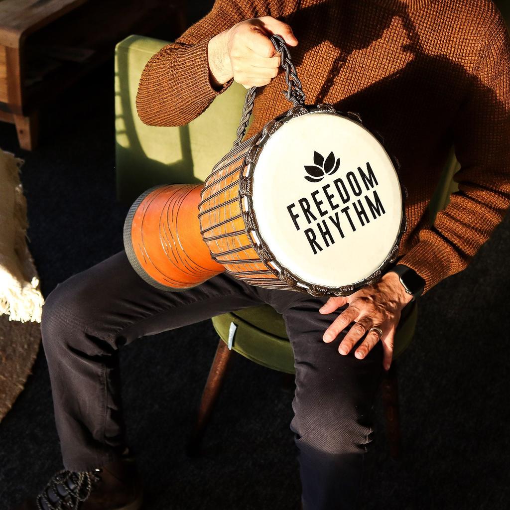 Large Pro Djembe Drum – Freedom Rhythm (high) – 50cm (22cm Diia)