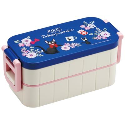 Skater Bento Box 600ml Antybakteryjny 2 poziomy dla kobiet Dostawa Usługa francuska Ghibli Wyprodukowano w Japonii Kiki's YZW3AG-A