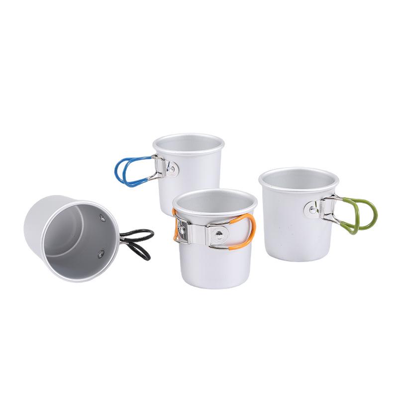 Portable Aluminum Alloy Folding Cup for Tea, Coffee, and Travel