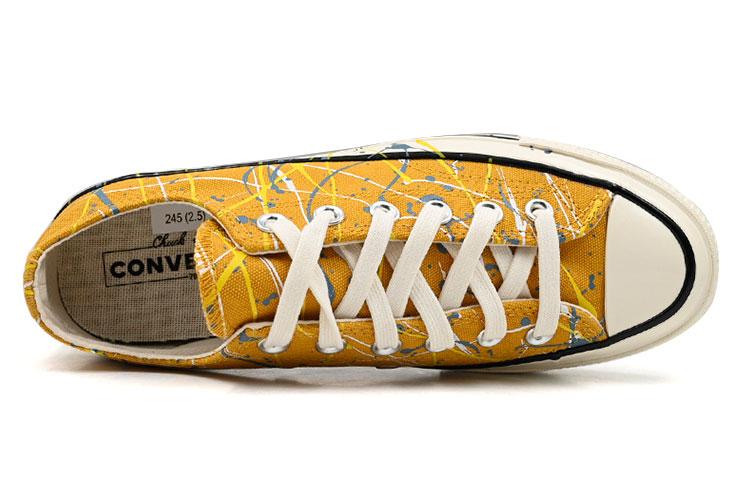 Chuck 70 Converse Low 'Paint Splatter - Sunflower Gold' 170804C