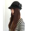 Vintage Japanese Bowknot Beret Hat For Women Autumn Winter Warm Casual Fashion Accessory