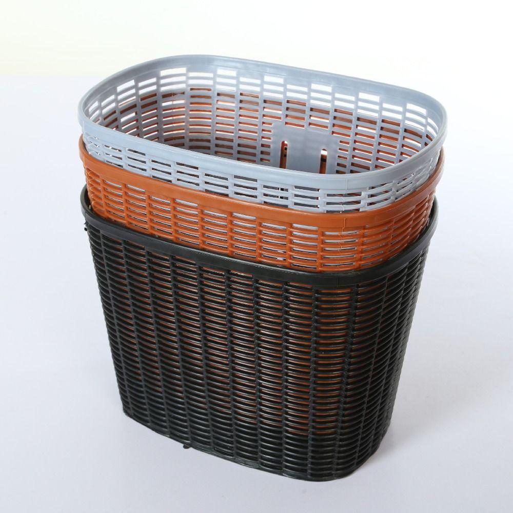 Hollow Children Bike Basket Plastic Scooter Handlebar Basket  Rear Cycling Accessories