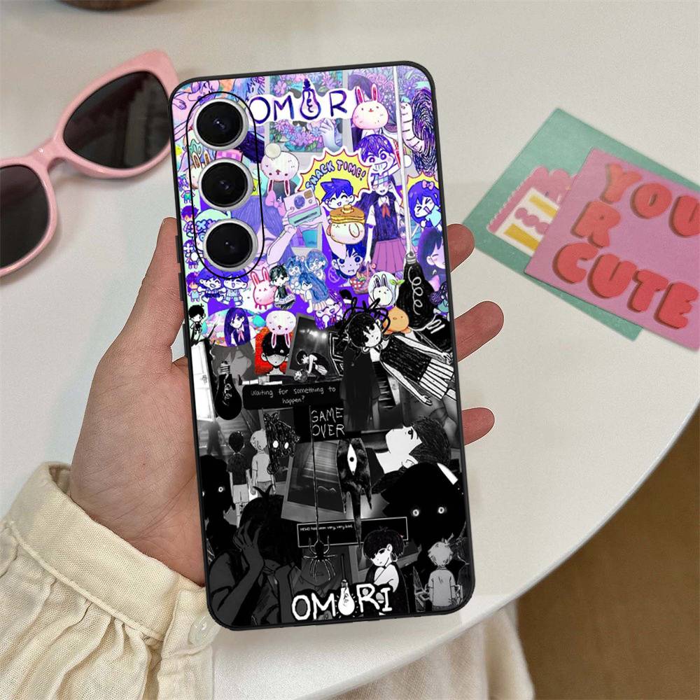 

Game Omori Phone Case For Samsung S 24 Fe 25 Ultra Plus 20 Lite 21 30 22 23 24 22 Ultra 5G Fundas Samsung S21