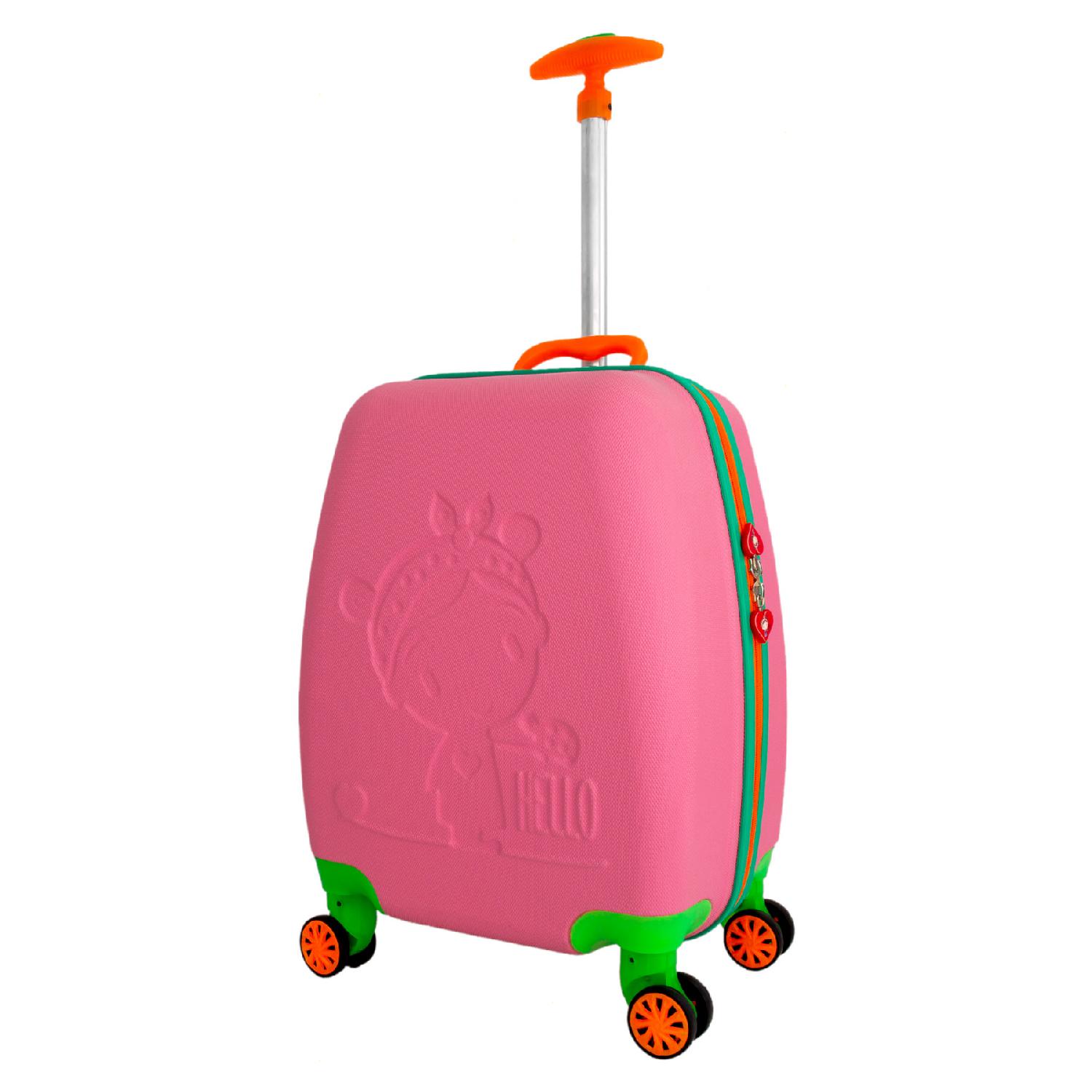 

Wx-412 Розовый чемодан для девочки со шляпой розовый