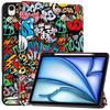 Funda para iPad Air 2024, funda M2 de piel sintética pintada, protectora para iPad Air de 13 y 11 pulgadas (2024), con soporte para bolígrafo.