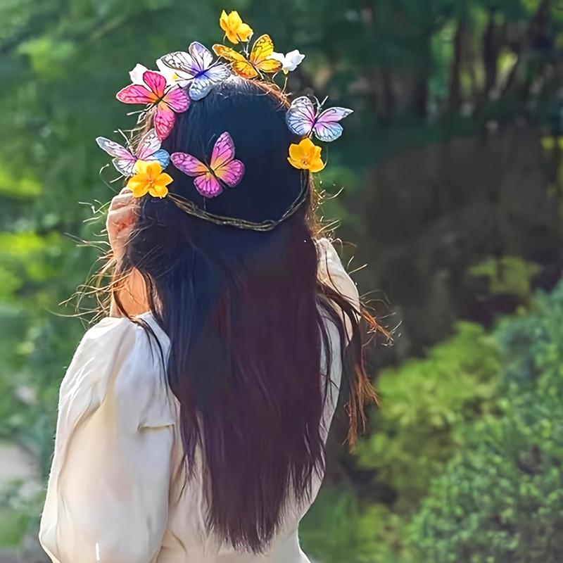 1PC With Flowers Artificial Flowers Dead Branches Flower Creative 12-fork Silk Flower Colorful 77cm