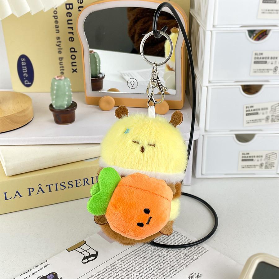Plush Bee Delightful Toy Key Holder Cute And Cozy Perfect For Bag Charm Lovers