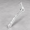 Motorcycle Transmission Gear Shifter Lever with Textured Peg and Metal Body for Replacement Installation Tasks