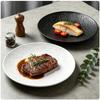 Sheci Melamine Dinner Plates - Black Stone Grain