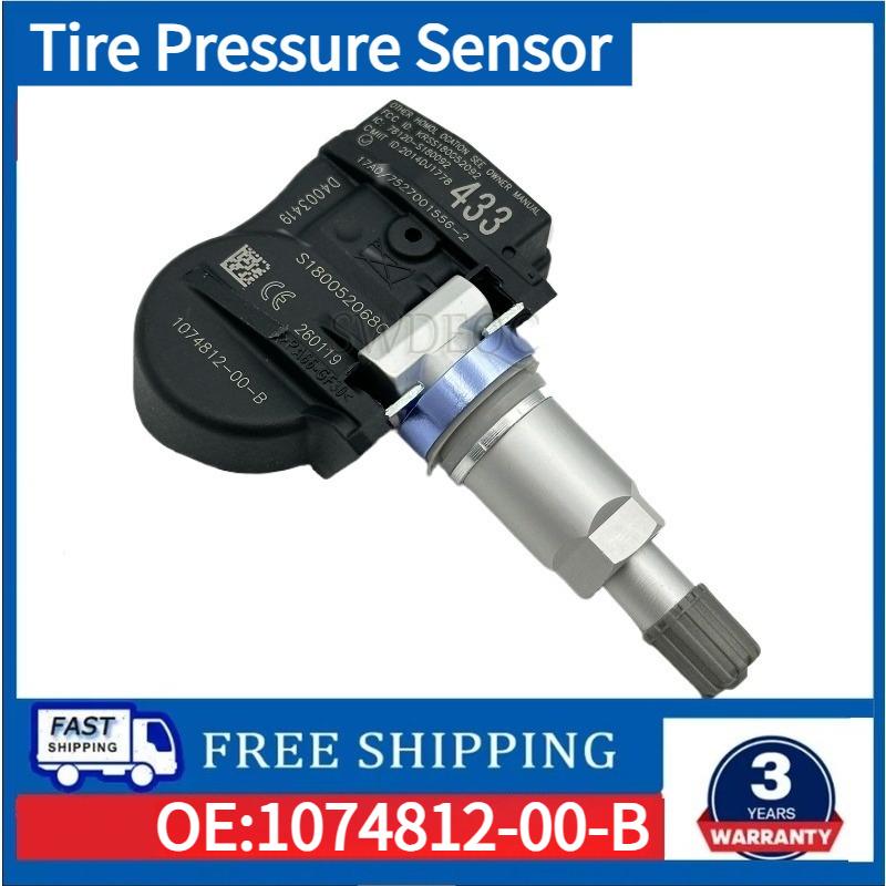 1/4KS Pro Tesla Model 3 Model S Model X 433MHz TPMS Senzor tlaku v pneumatikách 1074812-00-A 1074812-00-B 1034602-00-C