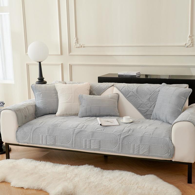 Новая супермягкая плюшевая однотонная диванная подушка — фото 4