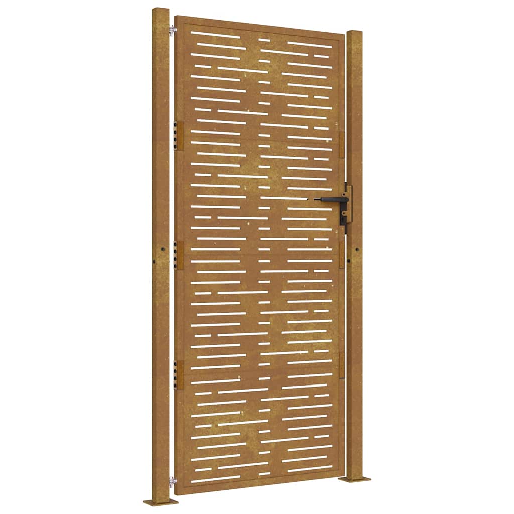 Garden Gate 100 X 175 Cm Corten Steel Square Design
