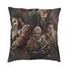 Vikings Lagertha Ragnar Lothbrok Sofa Cushion Cover Velvet Norse Valhalla Warrior Pillow Case Living Room Decoration Pillowcase