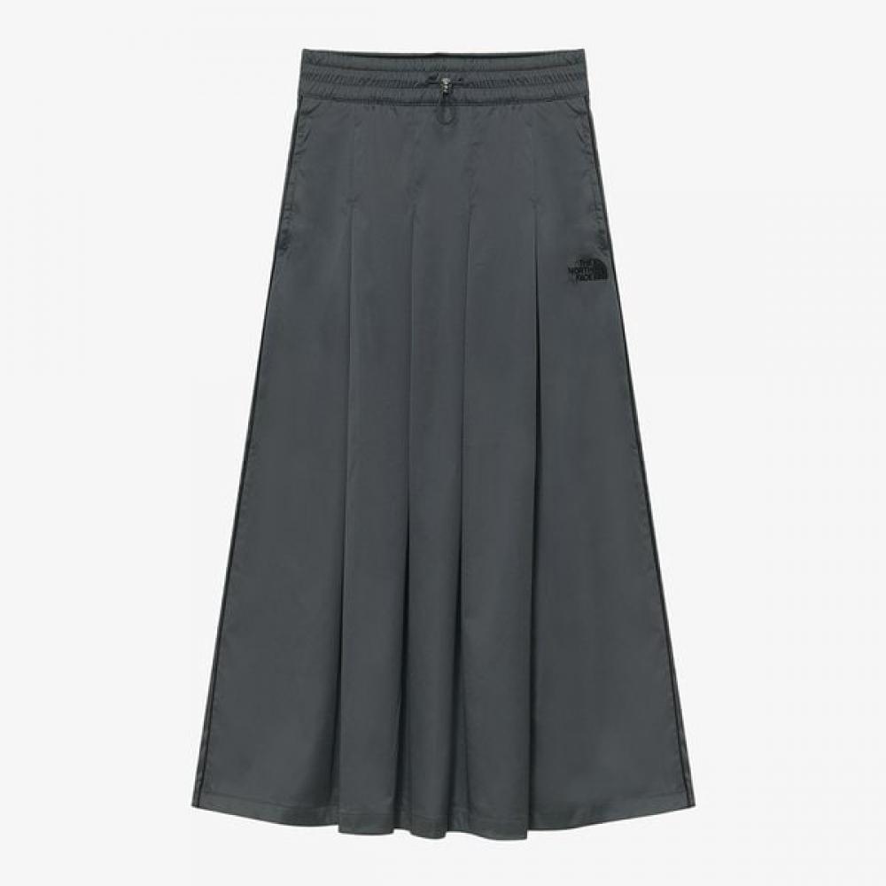 The North Face White Label Women S Satin Flare Skirt Charcoal Grey Nk6nr31k CHARCOAL GREY/65