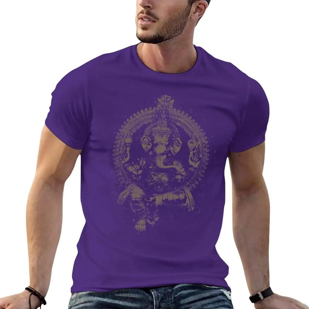 Ganesha Dark TShirt Sublime Cotton Graphic Tees Anime T Shirts Boys Animal Print Heavyweight T Shirts for Unisex