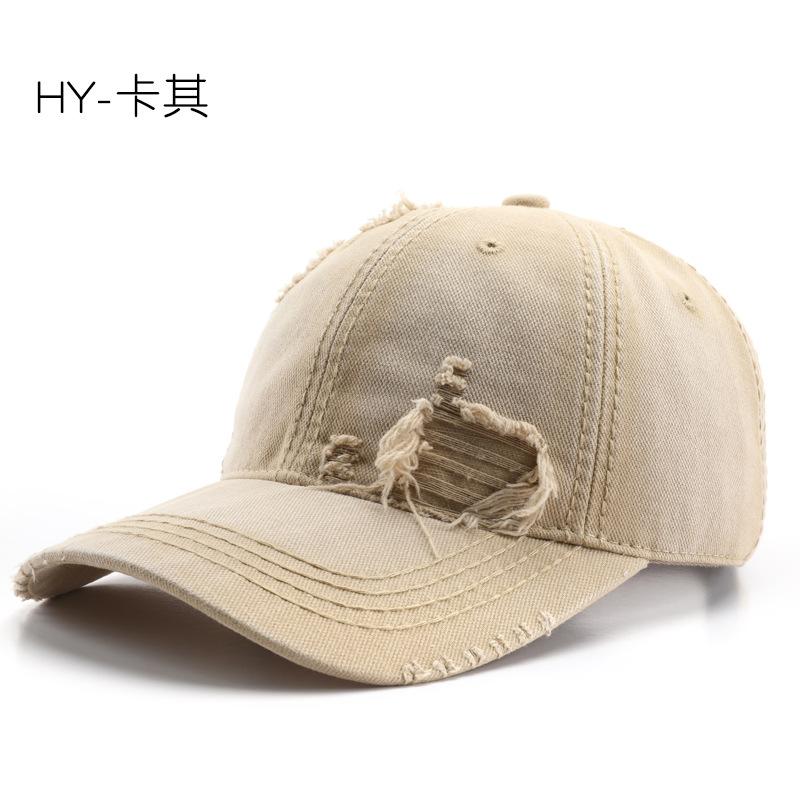 

Hat Spring and Autumn Wash Solid Color Light Board Baseball Cap Outdoor Sports Travel Sunscreen Shade Cap хакі