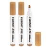 3/5Pcs Furniture Repair Kit Patch Paint Pens Wood Furniture Markers Touch Up Wood Filler Sticks for Scratches Wooden Floor Table