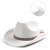 Cowboy Hat Wide Brim Knight Hat for Disco House Cocktail Parties Vacation Simple Style for Comedian Actor