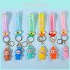 Adorable Cartoon Soft Pvc Sheep Keychain Colorful Cute Keyring Car Bag Ornament