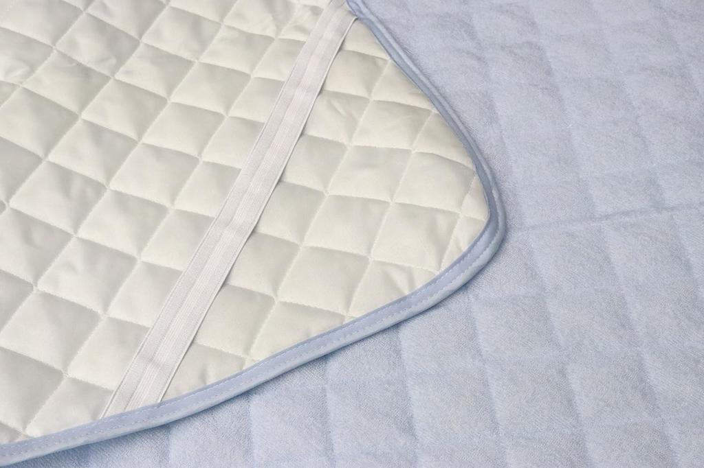 Romance Kosugi 100% Pile Cotton Mattress Pad, Single, Blue