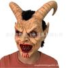 Fallen Angel Satan Demon Human Face Lucifer Mask Horror Devil Sheep Horn Headgear Halloween Decoration