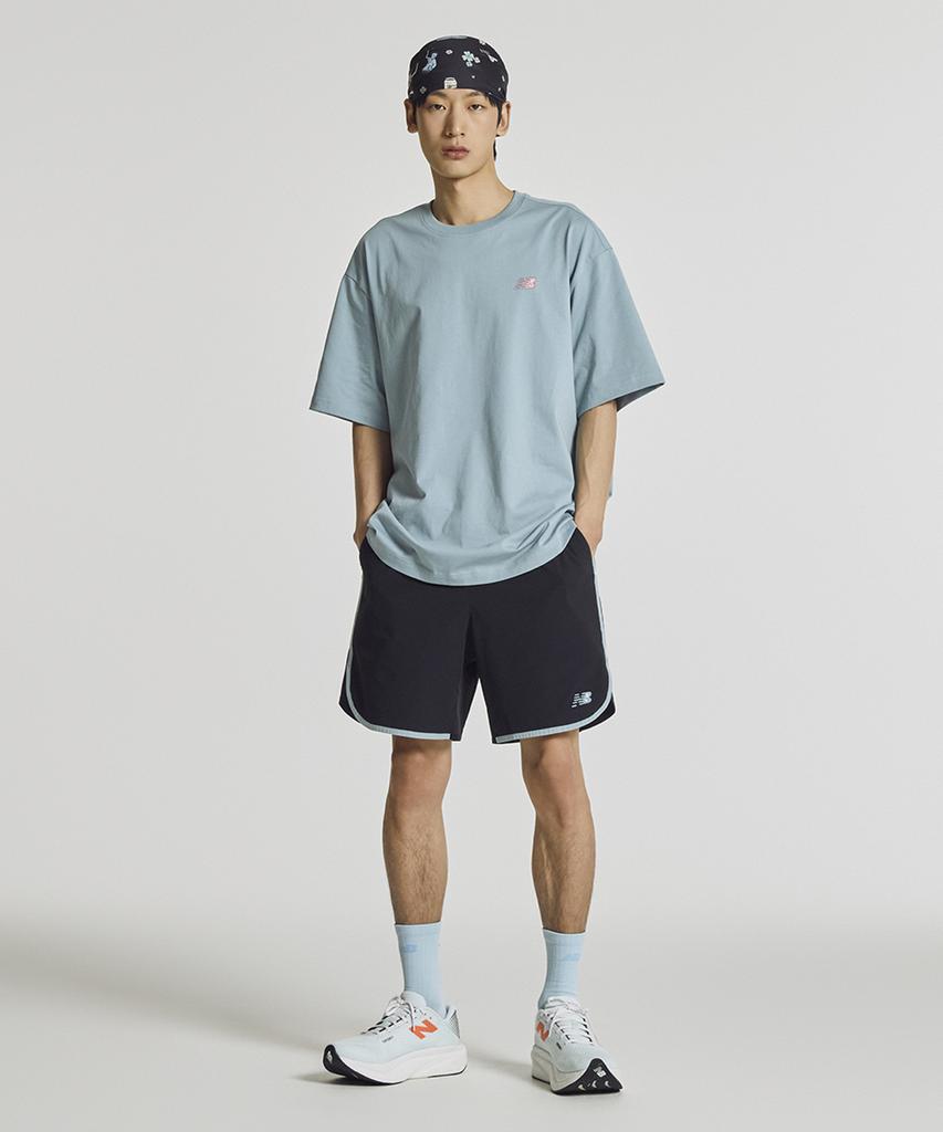 Nyuballanseu Nbnvg21453 / Uni Salago Ttunda 4.5-Length Woven Shorts (Black)