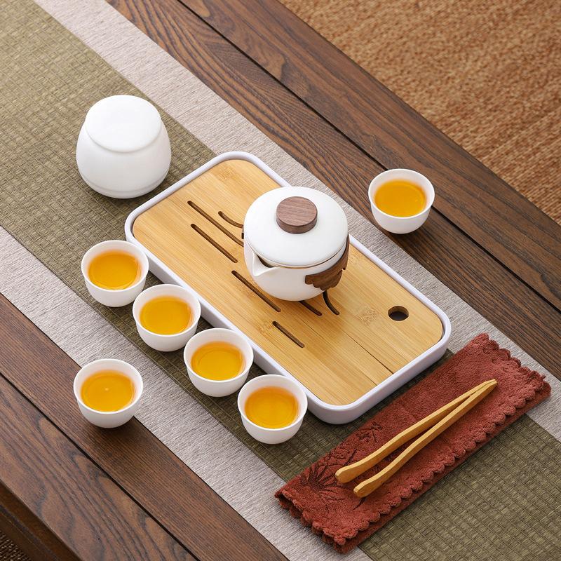 Ceramic Grab Pot Portable Outdoor Camping Travel Tea Set Business Gift Set