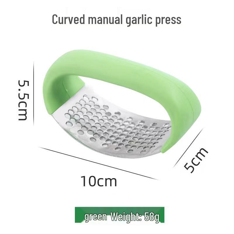 Stainless Steel Ring Garlic Press & Mincer – Home Essential Tool